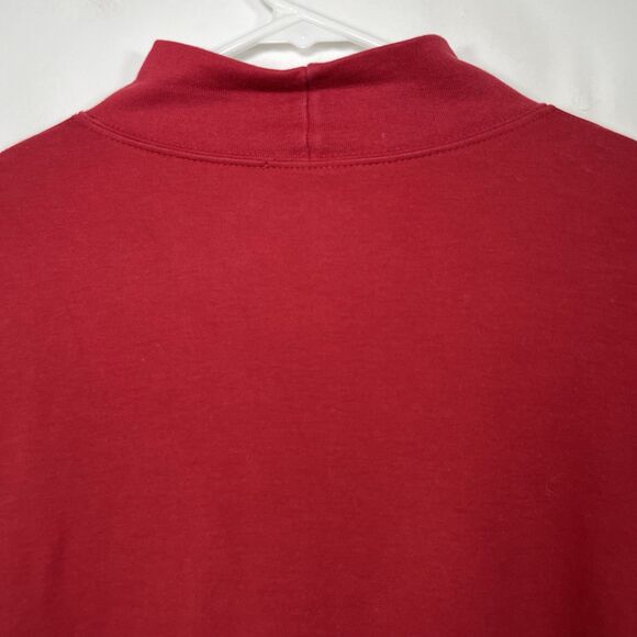 LL Bean Long Sleeve Mock Neck T Shirt Mens Size Large Cotton Spandex Stretch - Picture 10 of 11